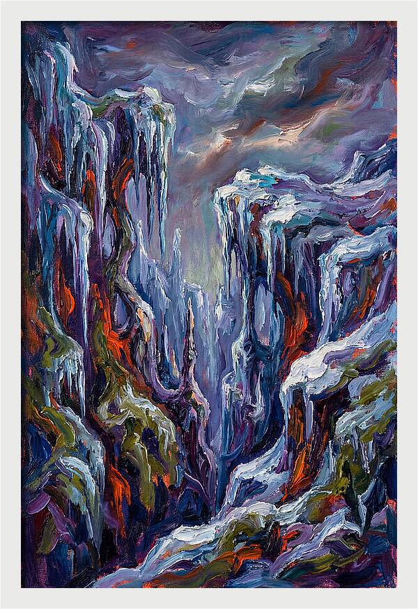 Icicle Landscape Serenity