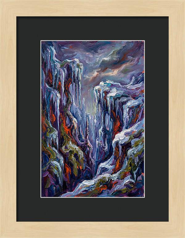 Icicle Landscape Serenity