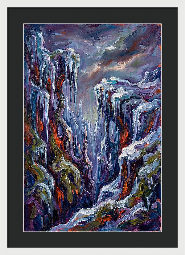 Icicle Landscape Serenity