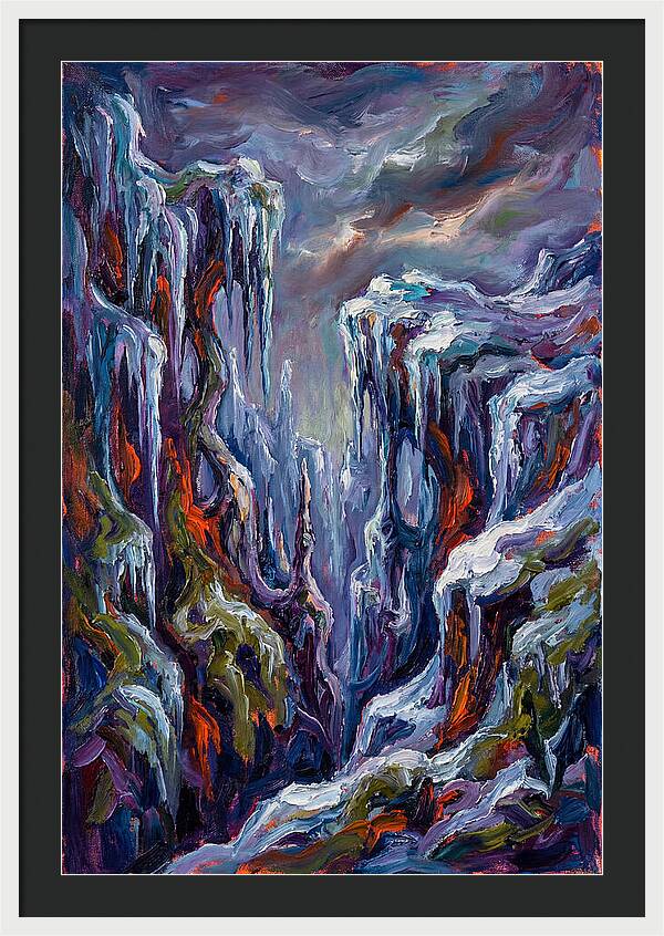 Icicle Landscape Serenity