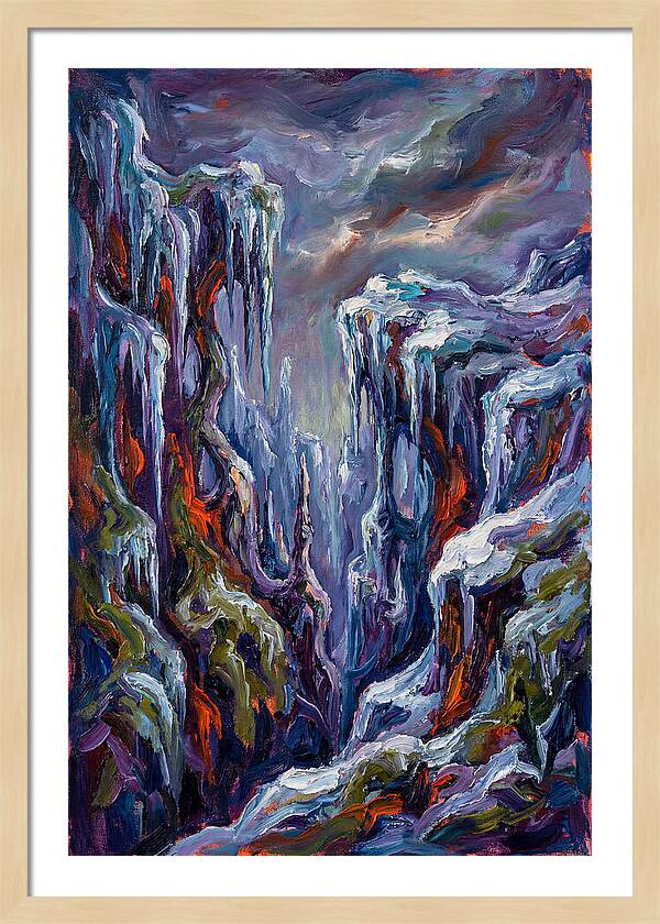 Icicle Landscape Serenity