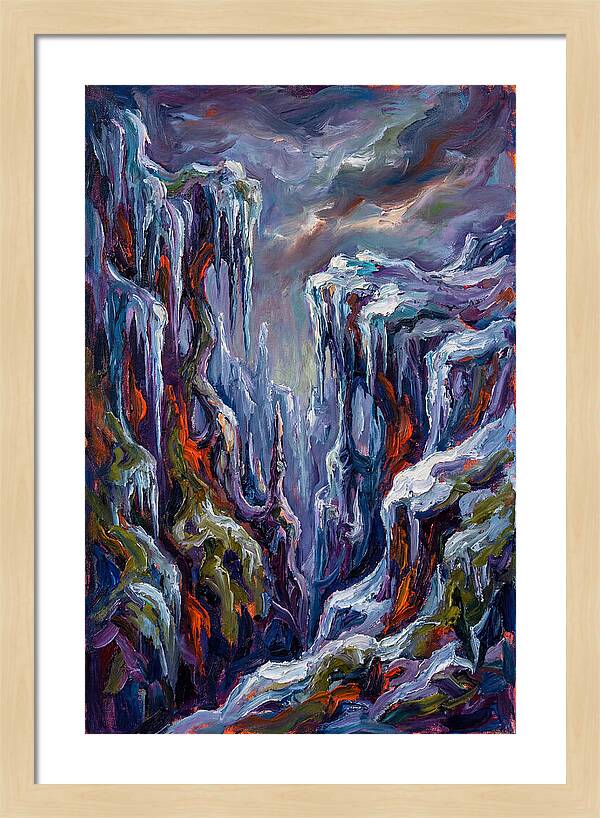 Icicle Landscape Serenity