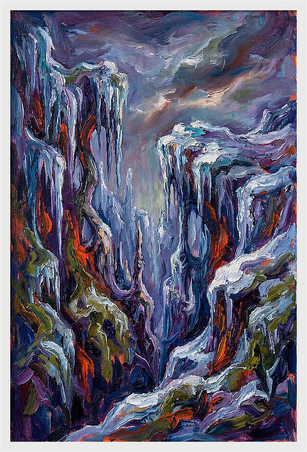 Icicle Landscape Serenity