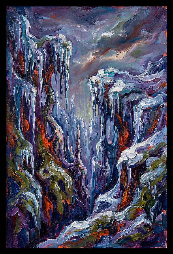 Icicle Landscape Serenity