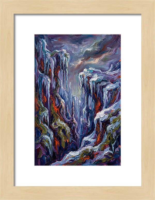 Icicle Landscape Serenity