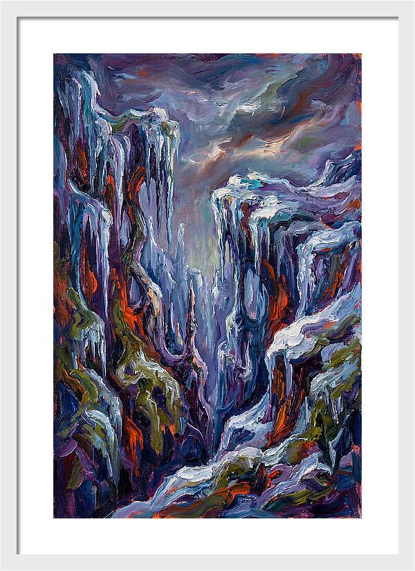 Icicle Landscape Serenity