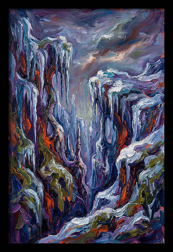 Icicle Landscape Serenity