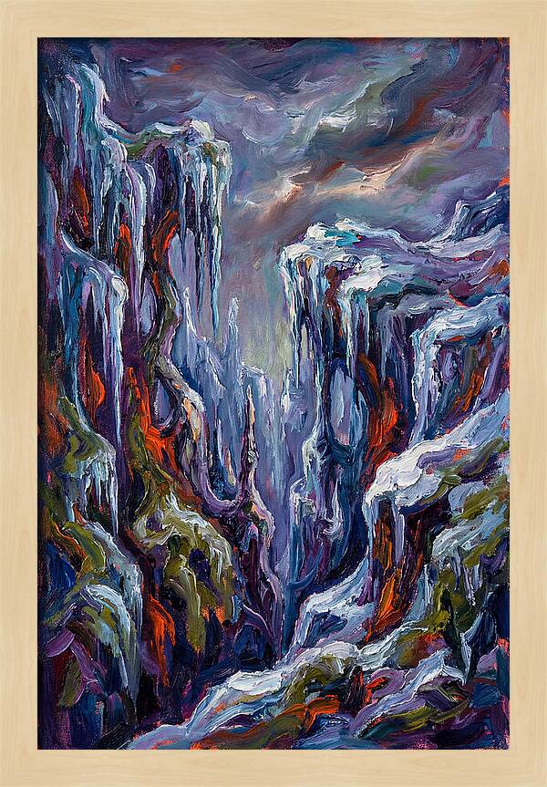 Icicle Landscape Serenity