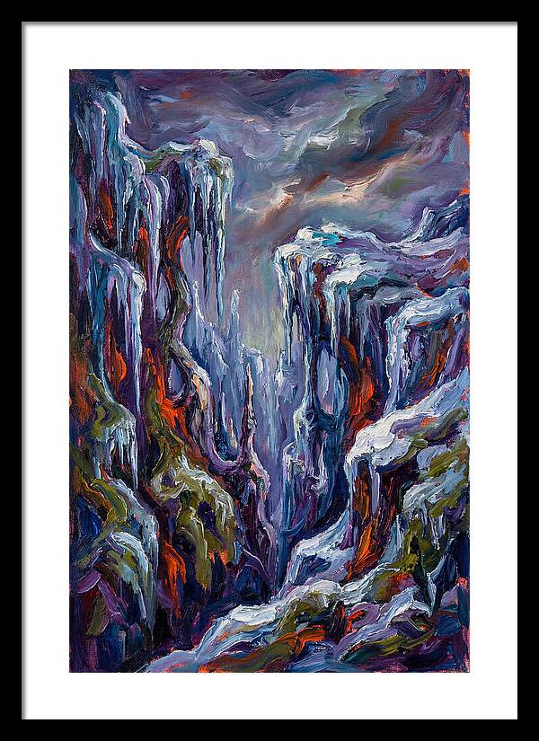 Icicle Landscape Serenity