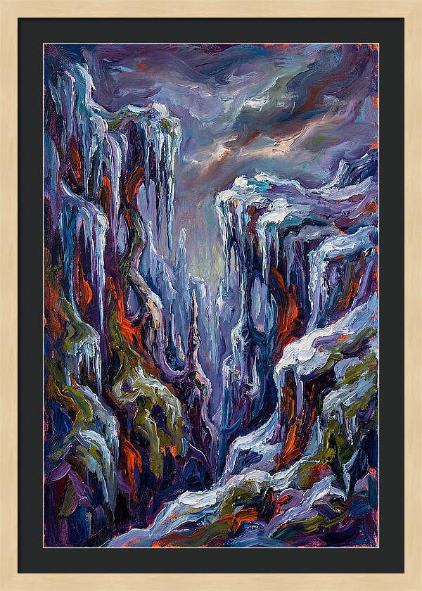 Icicle Landscape Serenity