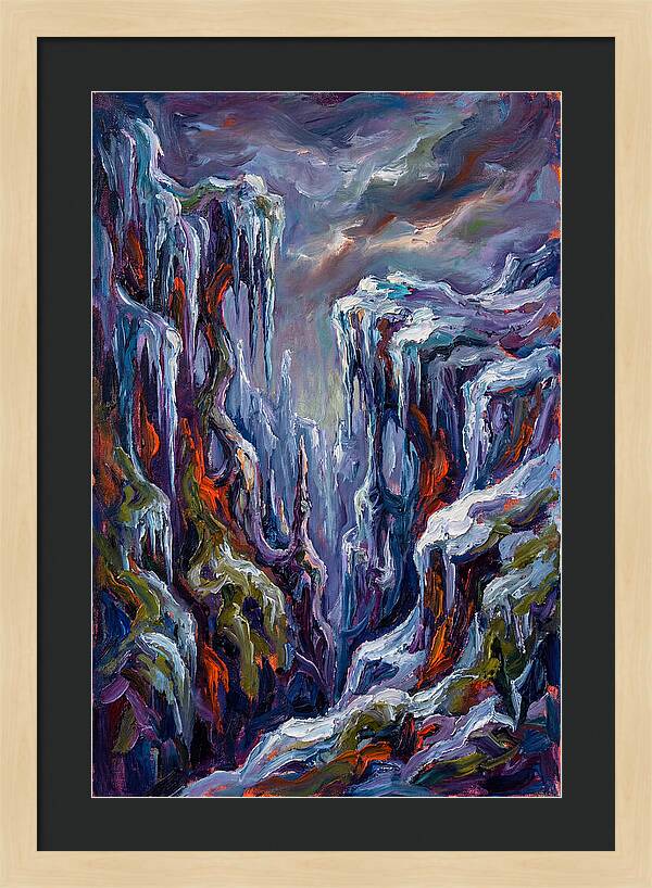 Icicle Landscape Serenity