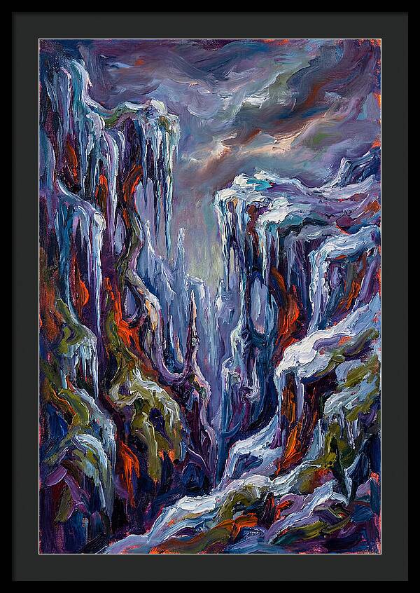 Icicle Landscape Serenity
