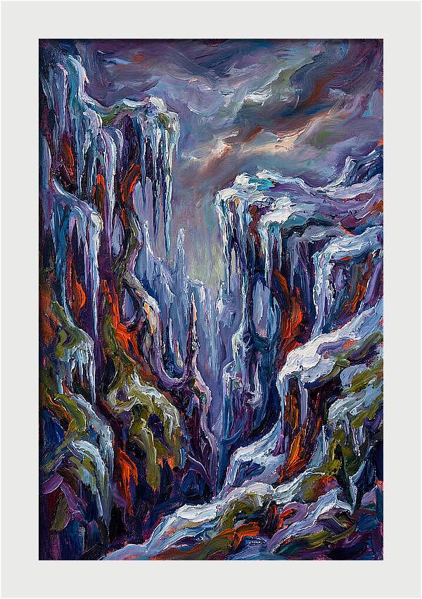 Icicle Landscape Serenity