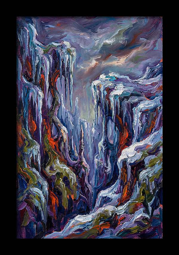 Icicle Landscape Serenity