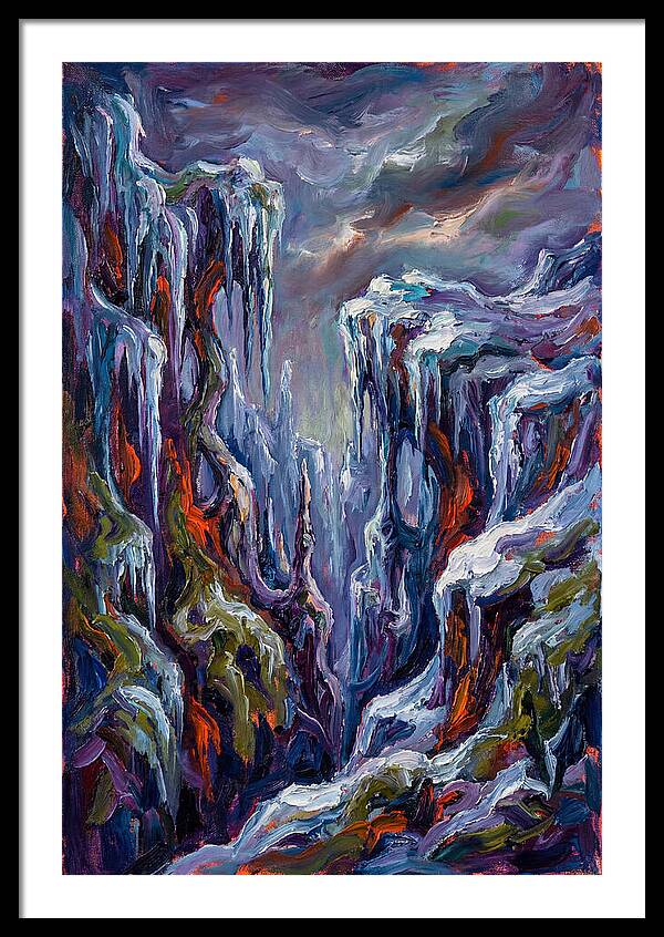 Icicle Landscape Serenity