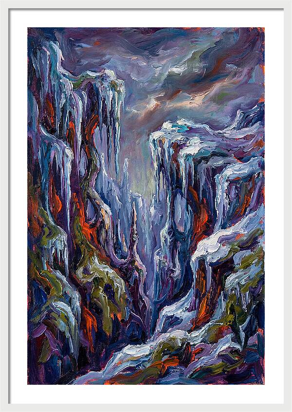 Icicle Landscape Serenity