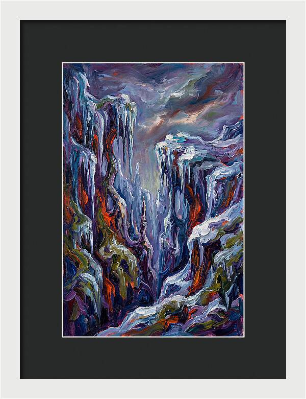 Icicle Landscape Serenity