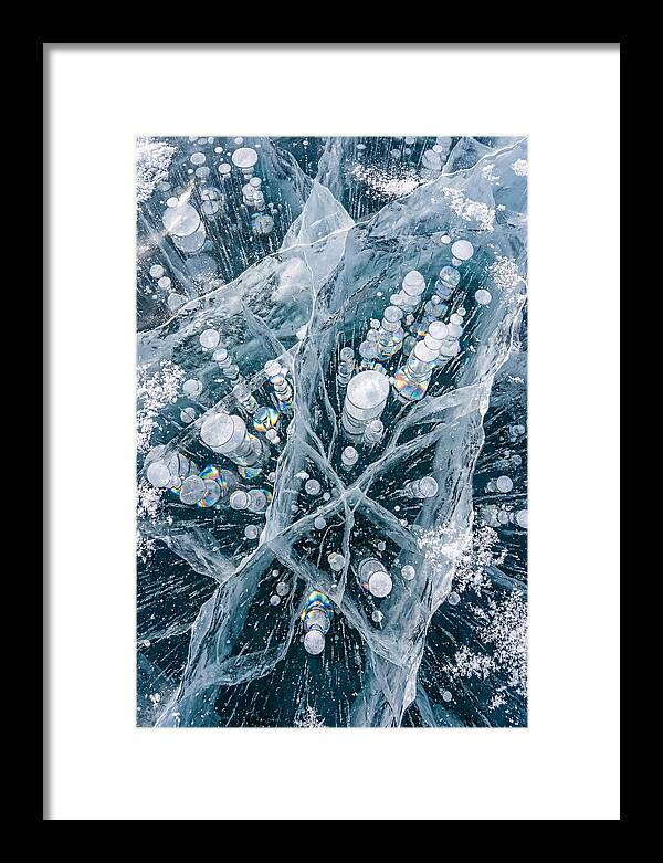 Icy Orbs Encased In Frost