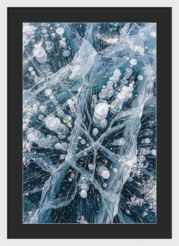 Icy Orbs Encased In Frost