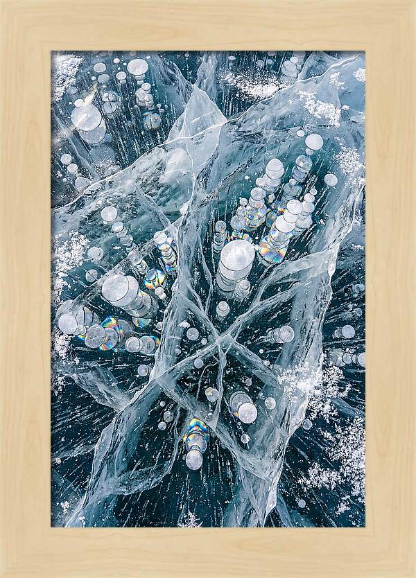 Icy Orbs Encased In Frost