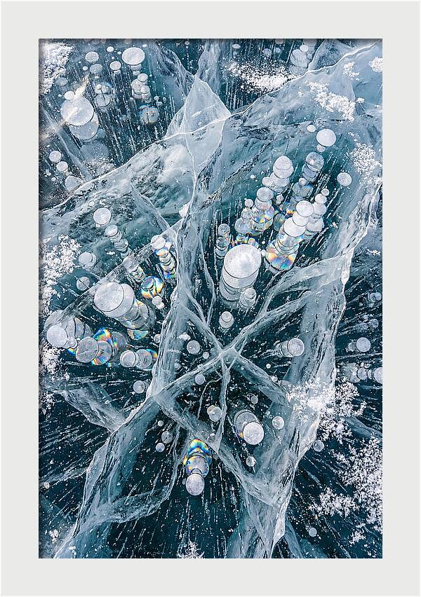 Icy Orbs Encased In Frost