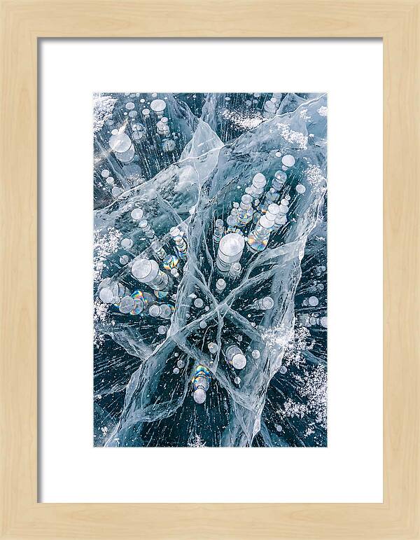 Icy Orbs Encased In Frost