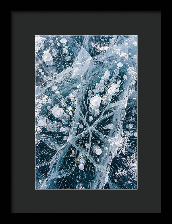 Icy Orbs Encased In Frost