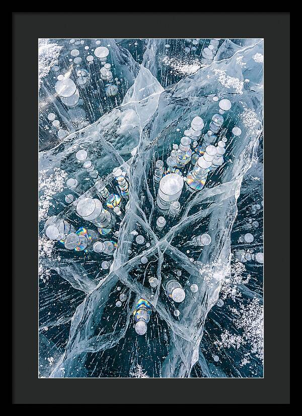 Icy Orbs Encased In Frost