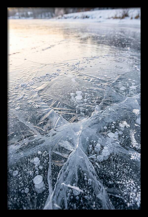 Icy Reflections On Water