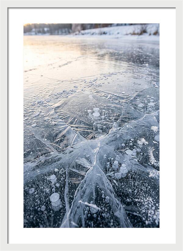 Icy Reflections On Water