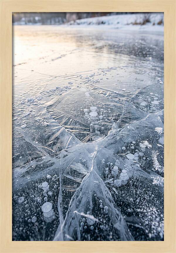 Icy Reflections On Water
