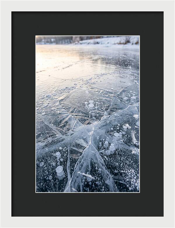 Icy Reflections On Water