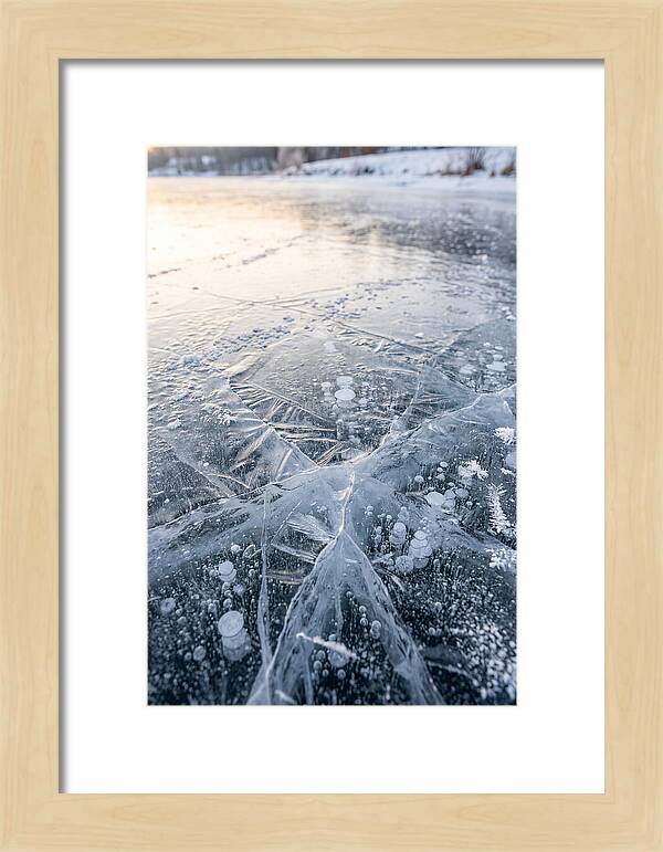 Icy Reflections On Water