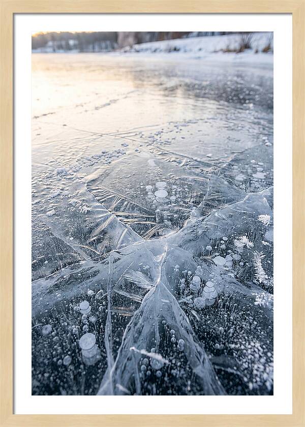 Icy Reflections On Water