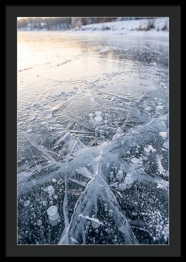 Icy Reflections On Water