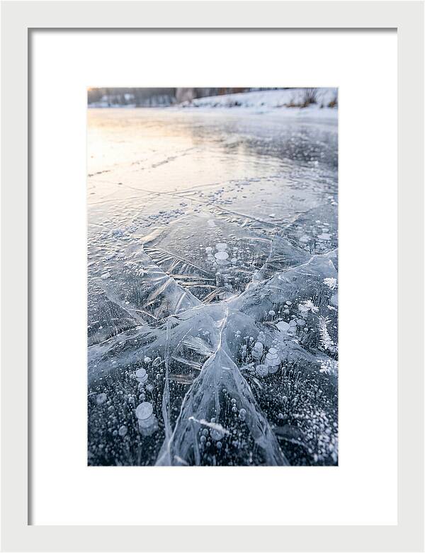 Icy Reflections On Water
