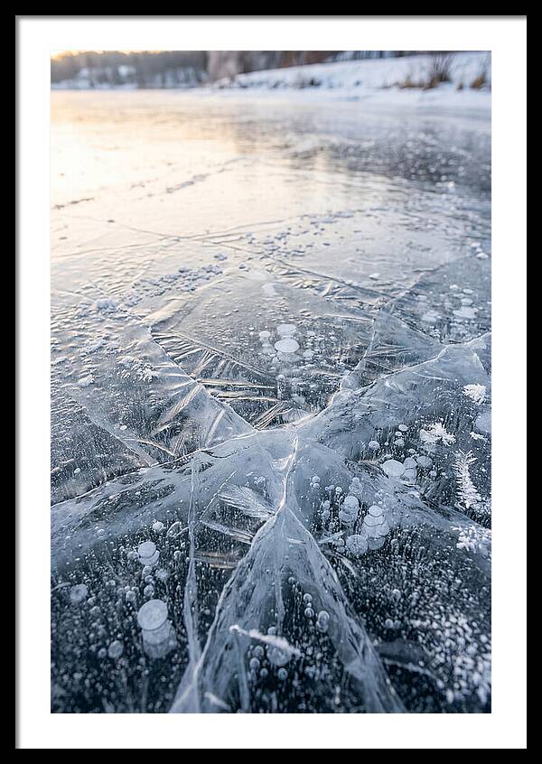 Icy Reflections On Water
