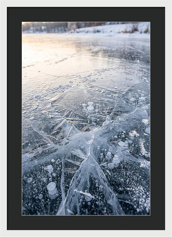 Icy Reflections On Water