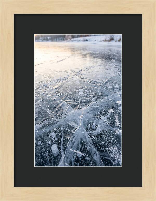 Icy Reflections On Water