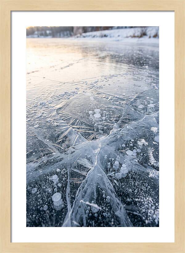 Icy Reflections On Water
