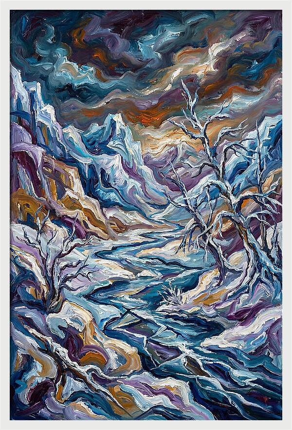 Icy Tranquility In Nature