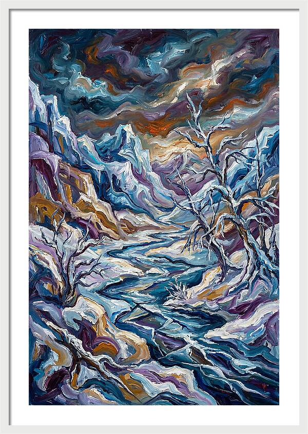 Icy Tranquility In Nature