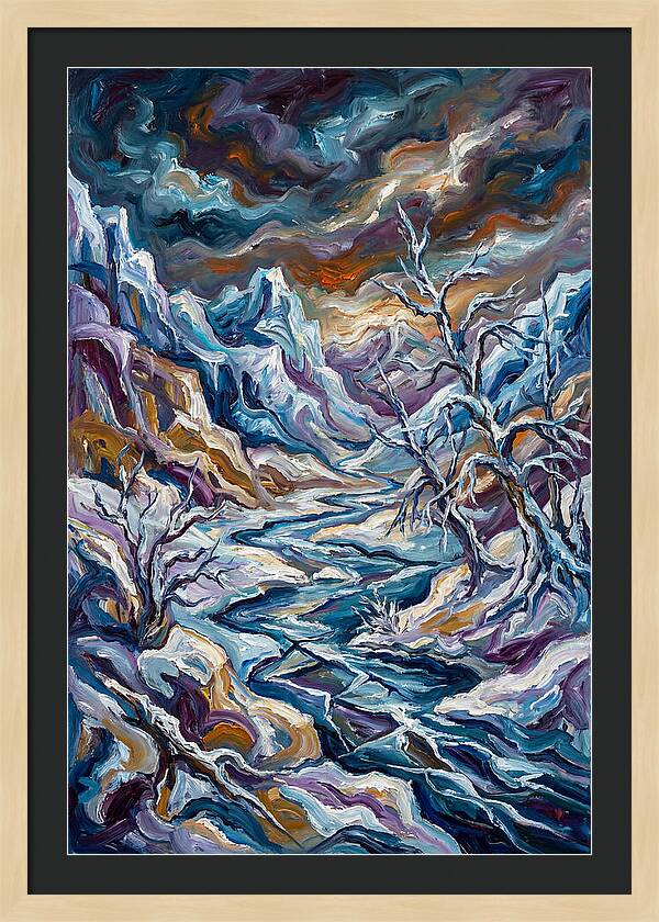 Icy Tranquility In Nature