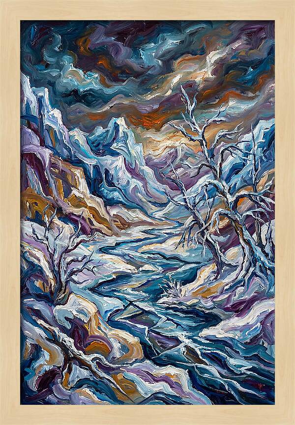 Icy Tranquility In Nature