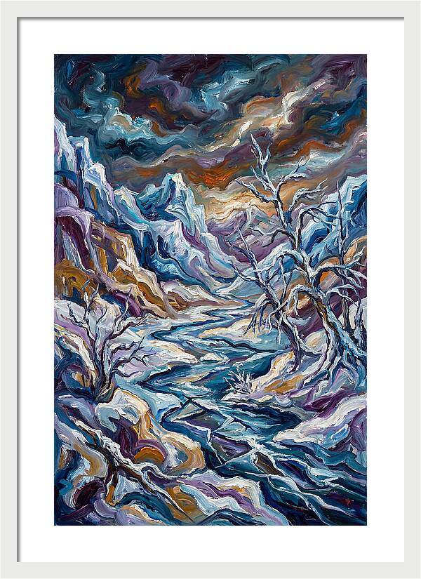 Icy Tranquility In Nature