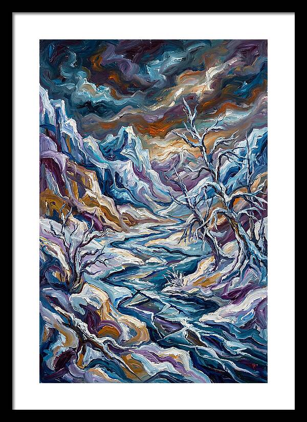 Icy Tranquility In Nature