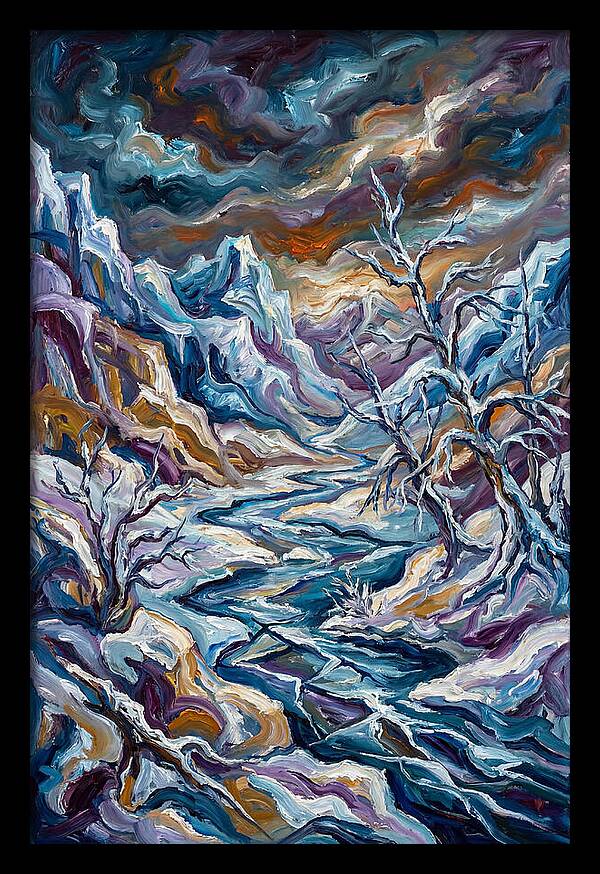 Icy Tranquility In Nature