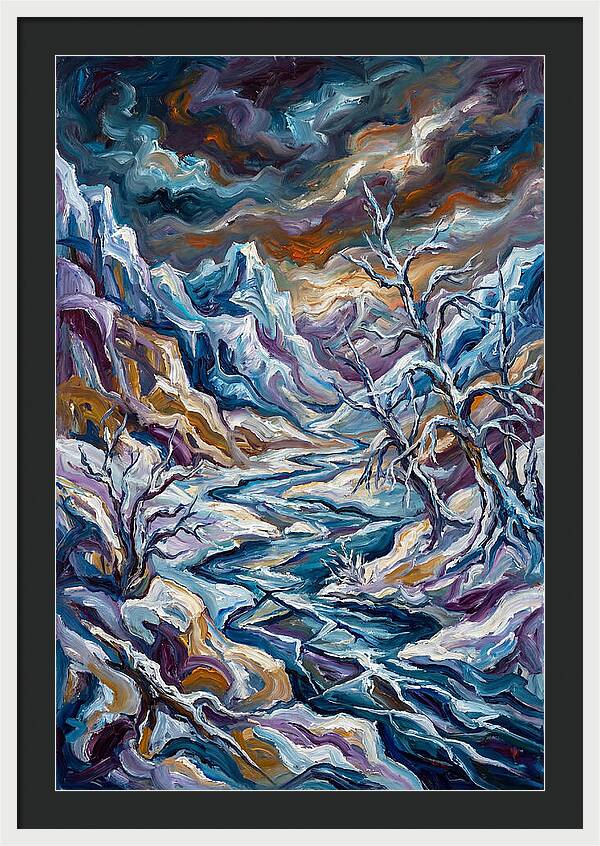 Icy Tranquility In Nature