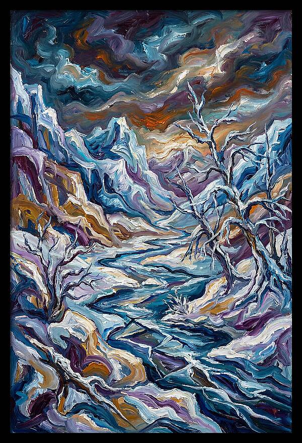 Icy Tranquility In Nature