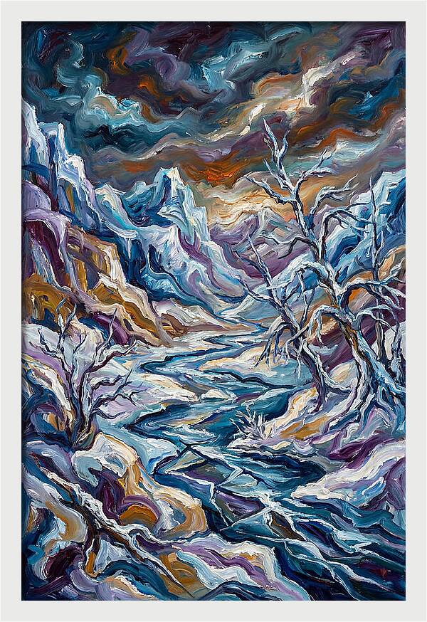Icy Tranquility In Nature